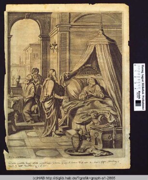 Prophet am Krankenbett eines Königs