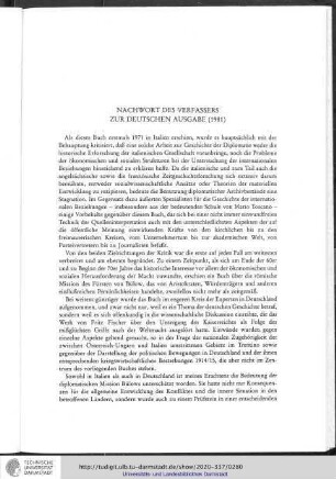 Nachwort des Verfassers zur deutschen Ausgabe (1981)