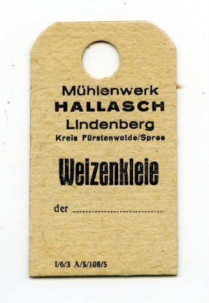 Mühlenwerk Hallasch