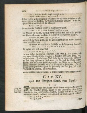 Cap. XV. Von dem Menschen-Raub, oder Plagio.