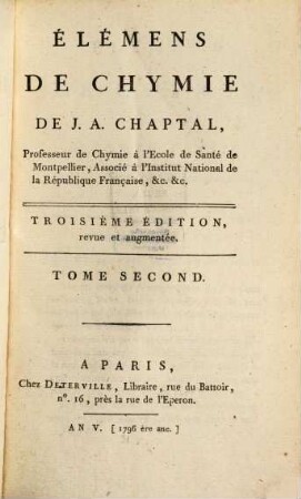 Élémens De Chymie, 2