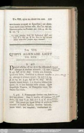 Tit. VIII. Quibus Alienare Licet Vel Non.