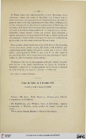 Séance du Comité du 2 décembre 1878