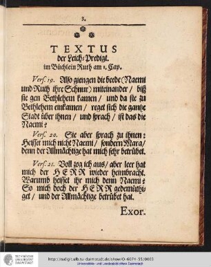 TEXTUS der Leich-Predigt.