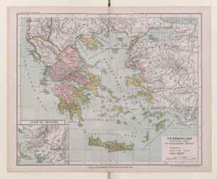 Griechenland mit den Inseln u. Küsten des aegaeischen Meeres