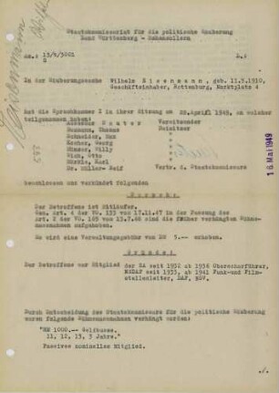 Eisenmann, Wilhelm