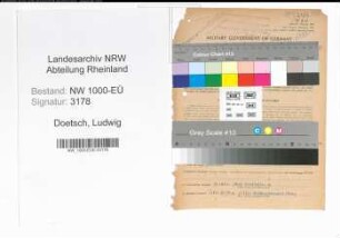 Entnazifizierung Ludwig Doetsch, geb. 16.11.1898 (Schuhmacher)
