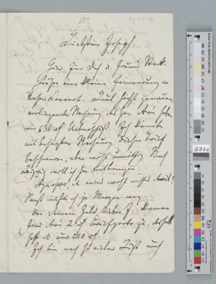 Brief an Joseph Joachim