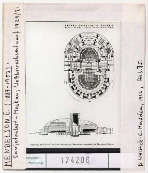 Erich Mendelsohn: Sowjetpalast Moskau, Wettbewerbsentwurf