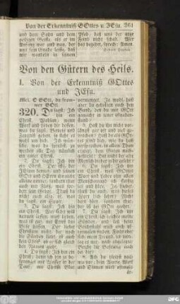 I. Von der Erkenntniß Gottes und Jesu.