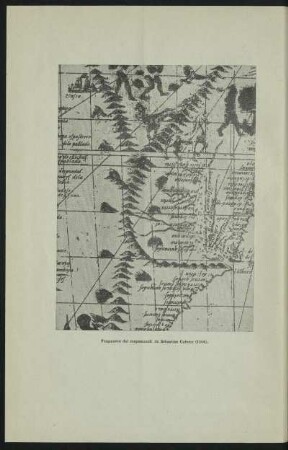 Fragmento del mapamundi e Sebastián Caboto (1544).