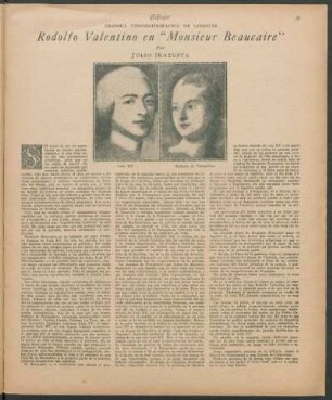 Rodolfo Valentino "Monsieur Beaucaire"