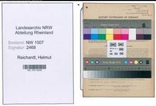 Entnazifizierung Helmut Reichardt , geb. 22.05.1914 (Chemiker)