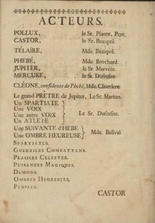 Acteurs.
