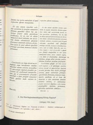 3. Die Privilegienbestätigung König Pippins