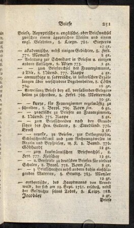 251-262, Briefe