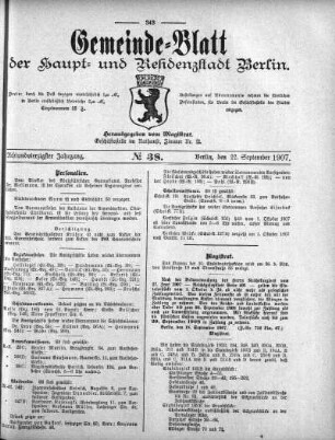 1907,38: No. 38, 22. September 1907
