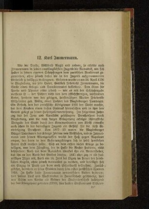 12. Karl Immermann.