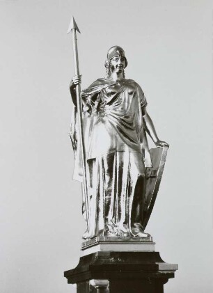 Saxonia : Dresden, Ständehaus, Figur der Saxonia als Bekrönung der Turmhaube