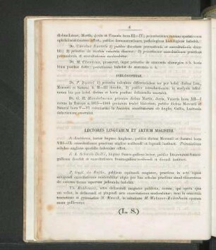 Lectores Linguarum Et Artium Magistri.