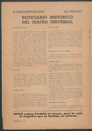 Noticiario Histórico del teatro universal
