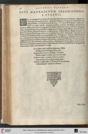 Opus materiatum translationis S. Eugenii