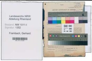 Entnazifizierung Gerhard Frambach , geb. 30.01.1922 (Polizeibeamter)