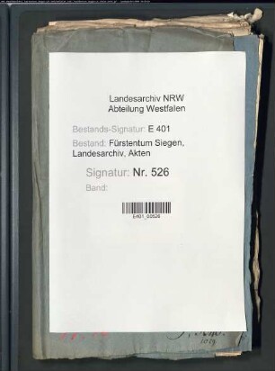 Suppliken von Untertanen an die kaiserliche Landesadministrationsregierung im katholischen Landesteil des Fürstentums Nassau-Siegen