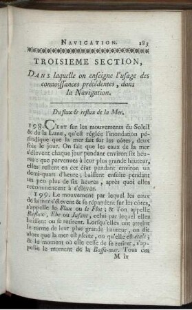 Troisieme section.