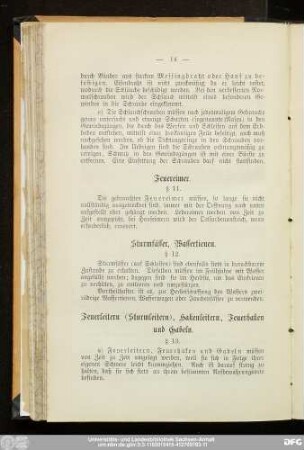 Feuereimer. § 11.