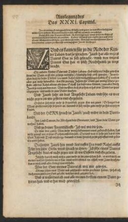 Das XXXI. Capittel.