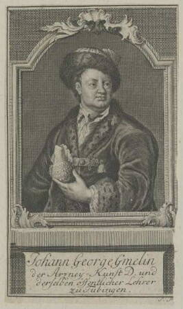 Bildnis des Johann Georg Gmelin