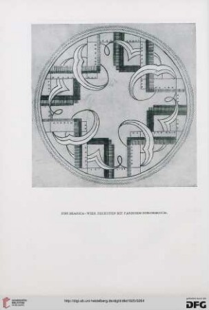 Schriftzug und Stickerei