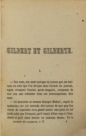 Gilbert et Gilberte, 3