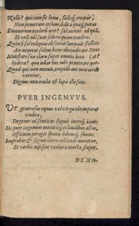 Puer Ingenuus.