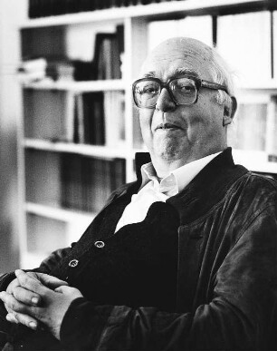 Friedrich Josef Dürrenmatt (1921-1990; schweizer Schriftsteller, Dramatiker und Maler). 1985 : Porträt Friedrich Dürrenmatt