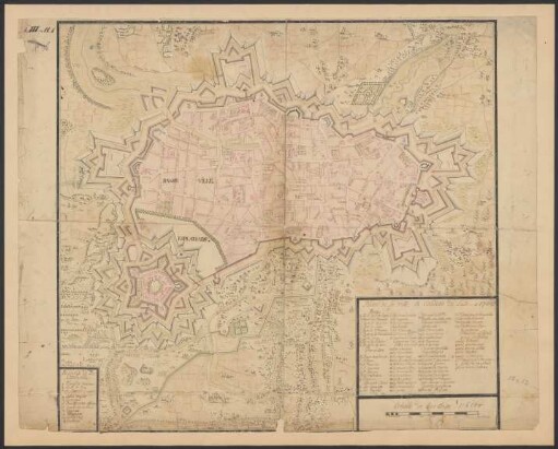 Plan de la Ville et Citadelle Lille