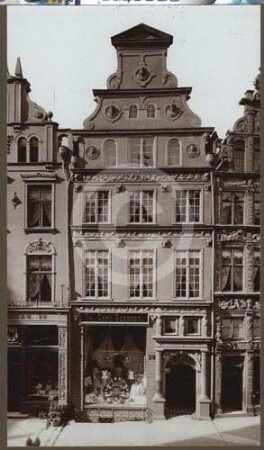 Fassade von Bürgerhaus Langgasse 38 in Danzig