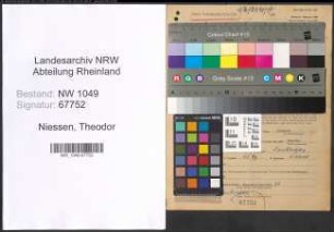 Entnazifizierung Theodor Niessen , geb. 10.07.1877 ()