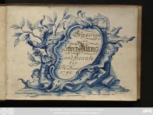 Erinnerung an Lehrer Goenner und Freunde für I.F.C. Binner. 1782 : Stammbuch I.F.C. Binner