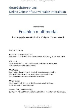 Erzählen multimodal