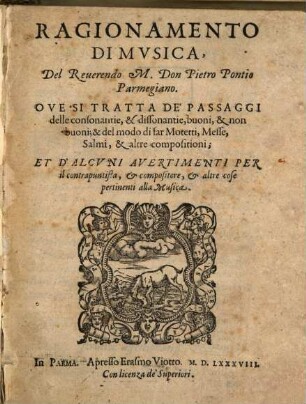RAGIONAMENTO DI MVSICA