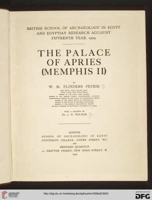 Band 2: Memphis: The palace of Apries