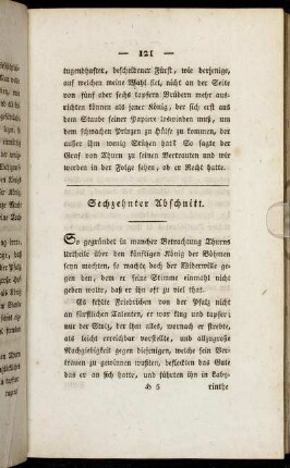 Sechzehnter Abschnitt. - Zwanzigster Abschnitt.