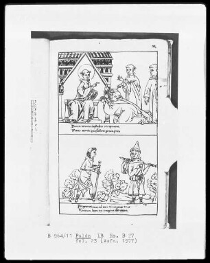 Illustrationen zur Vita Sancti Benedicti & Bis-Bini-Vita — ---, Folio 23rectoBildseite