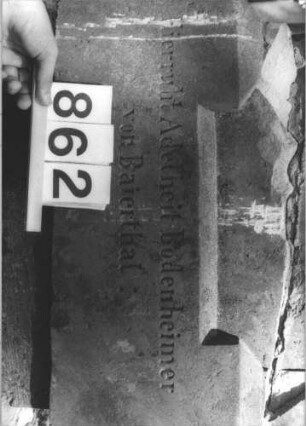 Grabstein 862 (Detailaufnahme 2)