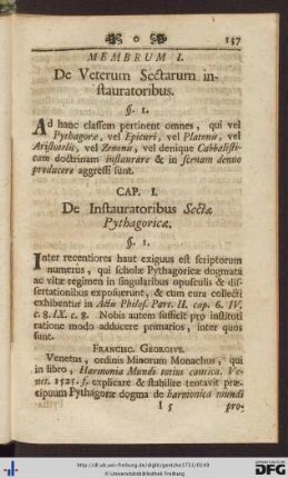Pars III. In qua exponitur Historia Philosophiae aevi recentis.