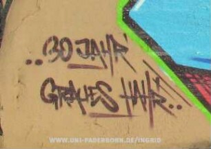 ..30 JAHR' GRAUES HAHR