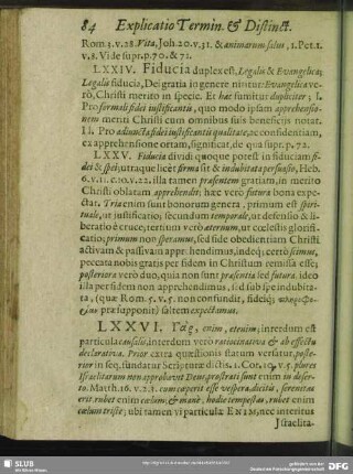 LXXV. Fiducia divide quoque potest in fiduciam fidei & spei …