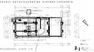 Lauchheim: Empfangsgebäude Fundamentplan
